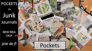 Pockets For Junk Journals ✅ New Style ⭐ Easy Idea [upl. by Stochmal]