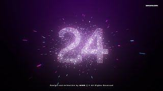 New Year Countdown Animation 2024  After Effects Template [upl. by Talley]