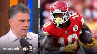 Isiah Pacheco adds to Kansas City Chiefs injury depth concerns  Pro Football Talk  NFL on NBC [upl. by Maribeth]