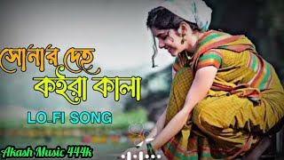 সোনার দেহ কইরা কালা লুকাইলা কোন বনে  Sonar Daho Koira Kaka Lukiya Kon Bone SlowedampReverb LoFi [upl. by Marjory]