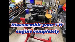 VW 1200 motor complete disassembly [upl. by Emilia]