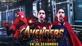 LOS VENGADORES INFINITY WAR EN 30 SEGUNDOS [upl. by Gaile806]