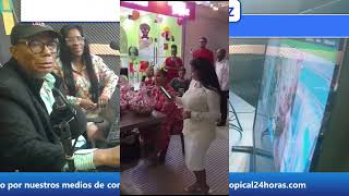 Alberto Diaz y Bethania Arias en vivo por la tropical24horascom con El Bombazo Navideño [upl. by Annayk]