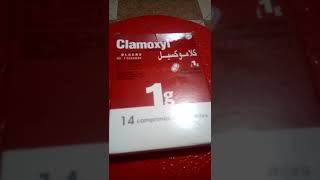 دواء clamoxyl 1g مضاد حيوي لعلاج الامراض التنفسية مثل la gripe w les angine [upl. by Aoniak]