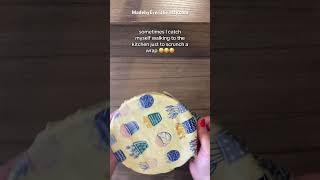 How to cover small bowls and plates using my small Beeswax wrap from the Starter Pack [upl. by Ezequiel]