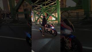 BMW S1000RR Racing exhaust sound system Night cruising🔥 [upl. by Bbor]