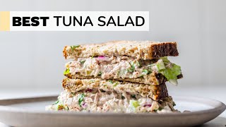 EASY TUNA SALAD RECIPE  healthy  quick [upl. by Ttenaj]