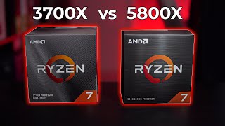 AMD Ryzen 5800X vs 3700X Comparativa  ¿Vale la pena actualizar [upl. by Petuu]