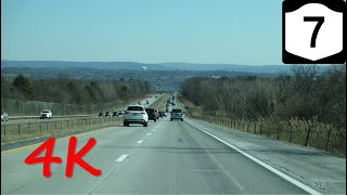 ⁴ᴷ NY Route 7 Interstate 87 to Collar City Bridge eastbound 4K VIDEO [upl. by Guria]