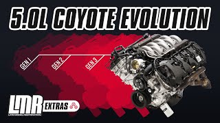 Evolution Of The Mustang 50L Coyote Engine  Gen 1 Gen 2 amp Gen 3 [upl. by Ahrens615]