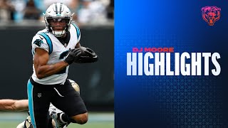 DJ Moore’s top career plays  Highlights  Chicago Bears [upl. by Kciremed]