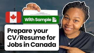 How to Prepare a Canadian Standard Resume 🇨🇦  Land Your Dream Job in Canada Fast [upl. by Alliuqet]