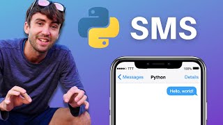 How to Send SMS Texts from Python Twilio Messaging API tutorial [upl. by Pepito]