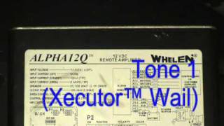 Whelen Alpha 12Q siren demo featuring Xecutor Wail [upl. by Tadashi]