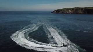 Jet skiing Anglesey Menai straits and the Old Brickworks Cliffjumping  YAMAHA SEADOO [upl. by Siramed]