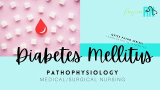 Quick Pathophysiology  Diabetes Mellitus  MedSurg Nursing  Watch Kussmaul breathing in DKA [upl. by Jamil]