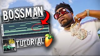 How To Make BOSSMAN DLOW Type Beats From SCRACH fl studio tutorial [upl. by Wharton9]