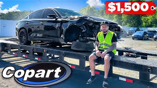 HOW TO BUY CARS ON COPART PT2 amp FLIPPING THIS Q50 IN 3 DAYS COPART VLOG [upl. by Maggy]