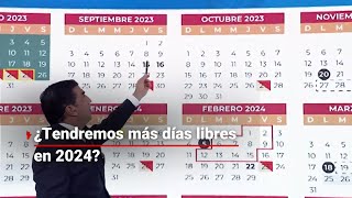 ¡NUEVO CALENDARIO ESCOLAR  ¿Cuántas vacaciones tendremos para el ciclo escolar 2023 2024 [upl. by Leelah]