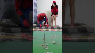 Crocodile at spider man and jokers house 3danimation spiderman funny [upl. by Llenrrad186]