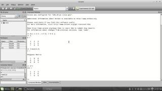 GNU Octave Intro  Basic Matrix multiplication [upl. by Olumor325]