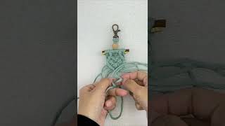 Macrame Tutorial｜Macrame Wall Hanging ｜Macrame Heart Keychain tutorial ❤️ [upl. by Crocker908]