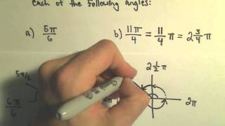 Reference Angle for an Angle Ex 2 Using Radians [upl. by Lunna]