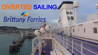 Brittany Ferries  Diverted to Cherbourg  MV Bretagne  Portsmouth to Cherbourg [upl. by Adla]