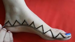 Stylish mehndi Design For Legs  Easy Mehndi Designs For Legs  mehndi design [upl. by Adnarom287]