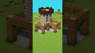 Minecraft Starter Castle🏠 shorts [upl. by Eibor]