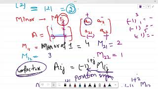 Matrices Linear Algebra  Determinants Minors and Cofactors  Part4 [upl. by Nylhtac933]