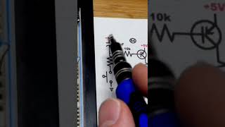 Schematic PNP BJT Extends Capacitor Discharge Time For LED Load 2N3906 electronics howto diy [upl. by Frohman]