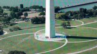 Washington Monument Obelisk in Vesica Illuminati Symbol Phallic penetrates the Oval Womb [upl. by Mairhpe]