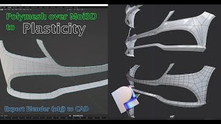 Export trick  SubD or Polymeshes to Moi 3D and Plasticity3D  Blender to CAD [upl. by Colline]