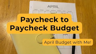 Paycheck to Paycheck Budget  One Income Family Budget  Budget With Me [upl. by Barboza995]