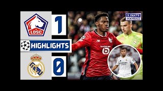 🔴⚪LOSC Lille vs Real Madrid 10 HIGHLIGHTS  Champions League [upl. by Lehman]