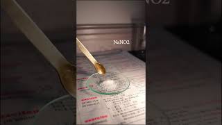 sodium nitrite reaction with sulfuric acid [upl. by Ltney]