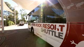 Free Shuttle Bus in Ayers Rock Resort [upl. by Nairret]