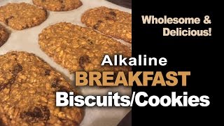 Alkaline Walnut Raisin Breakfast BiscuitsCookies [upl. by Ociral]