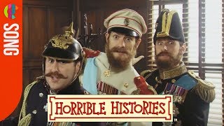 Horrible Histories Song  World War 1 Cousins  CBBC [upl. by Eimrej443]