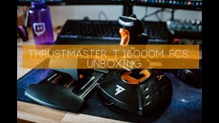 Thrustmaster T16000M FCS Flight Pack Unboxing [upl. by Elohc200]