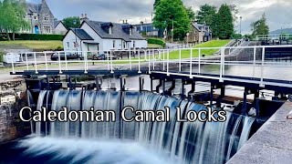 Caledonian Canal Locks At Fort Augustus [upl. by Roehm]