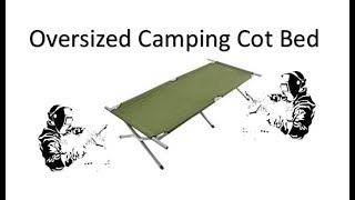 Field amp Stream Oversized Camping Cot Bed How To Put Up And Take Down [upl. by Nivloc667]