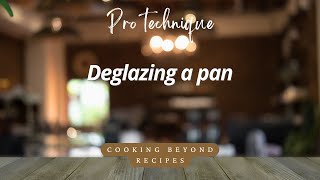 Pro technique deglazing a pan [upl. by Alikee]