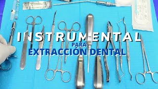 Instrumental básico para extracción dental [upl. by Saraiya]