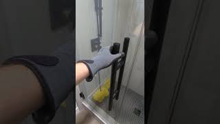 Custom Pivot Shower Door Installation [upl. by Aleehs778]