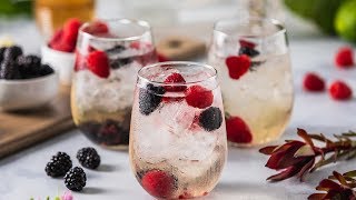 Berry Elderflower Splash Cocktail Recipe [upl. by Arima]