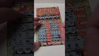 Scratch Off Lottery Tickets Cash Eruption lottery [upl. by Elocel]