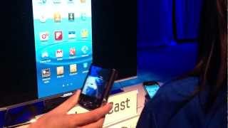 Samsung Galaxy S3 AllShare Cast demo [upl. by Ahsied]