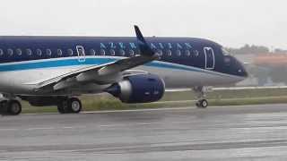 Decolagem Embraer 190 Azerbaijan Airlines [upl. by Barbarese]